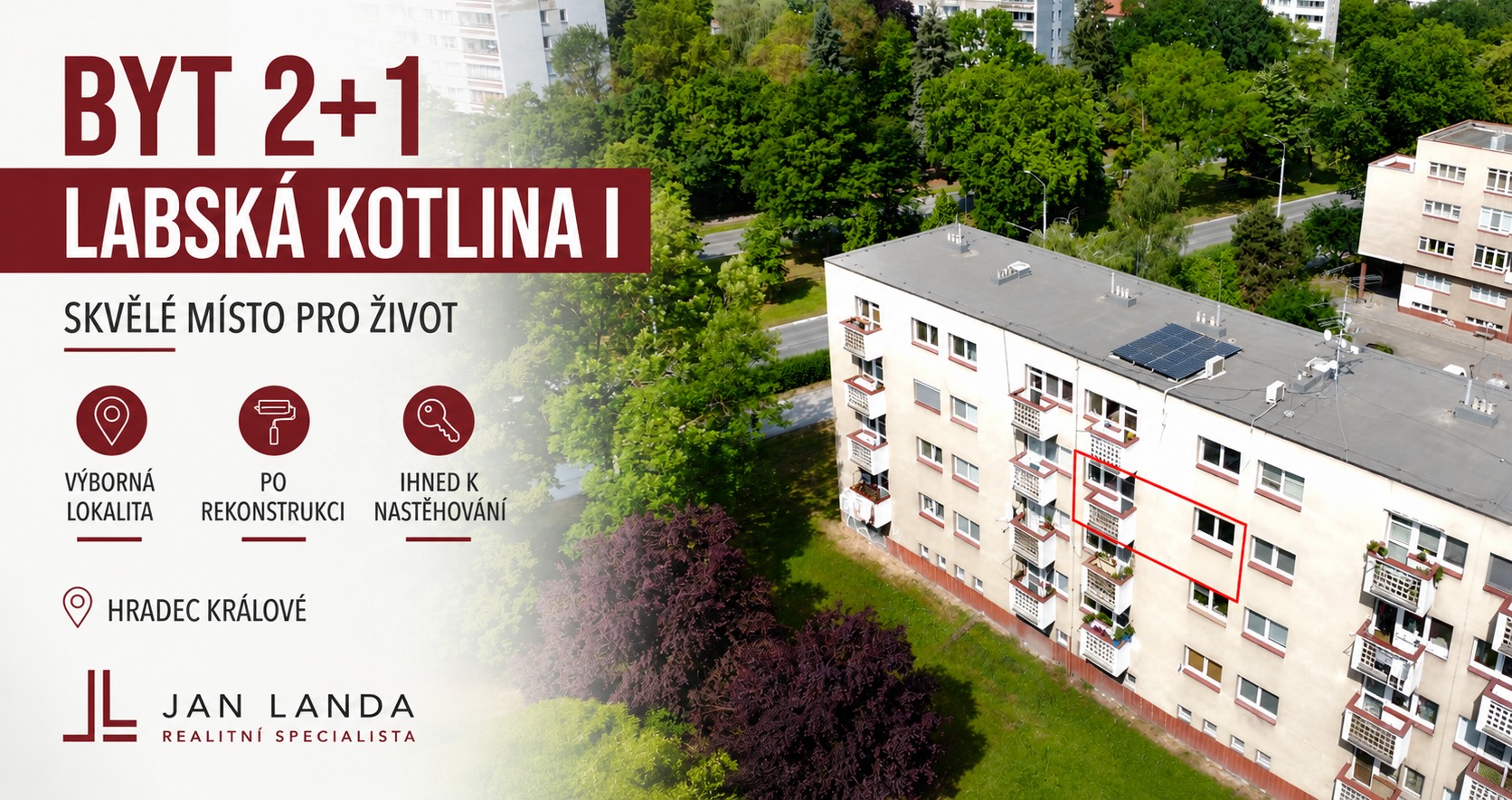 Byt 2+1 v Hradci Králové - Labská Kotlina I